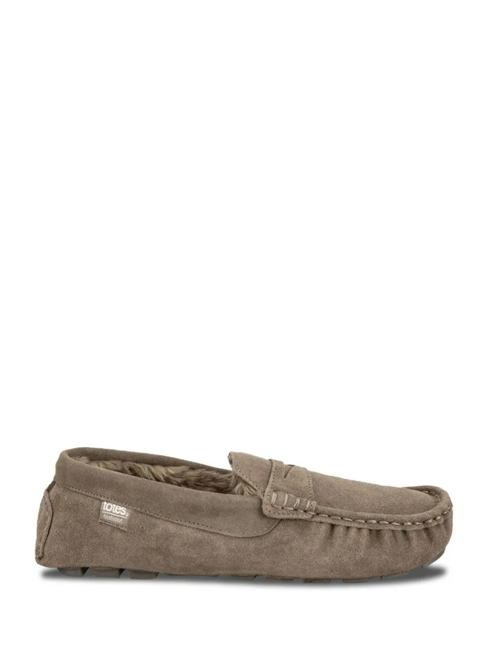 Totes Isotoner Mens Suede Moccasin With Water Repellency^ Slippers|Slippers