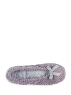 Clearance Totes Isotoner Popcorn Slippers Grey