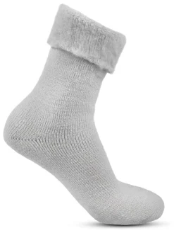 Totes Natural Ladies Brushed Thermal Bed Socks 2 Pack^Women Socks & Tights|Loungewear