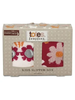 Totes Red Tosties Kids Original Slipper Socks 2 Pack^ Socks & Tights|Socks & Tights
