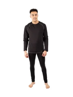 Trespass Adults Sandler Black Base Layer Set^ Thermals