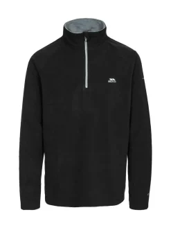 Clearance Trespass Quarter Zip ford Micro Fleece Black