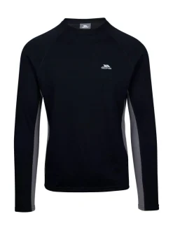 New Trespass Unisex Ghazi Black Baselayer Top