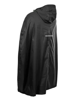 Clearance Trespass Unisex Qikpac Packaway Black Poncho