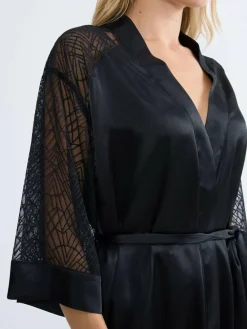 Triumph Black A Weekend to Remember Robe^Women Bathrobes