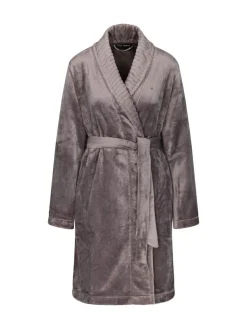 Best Triumph Grey 100% Cotton Fleece Robe