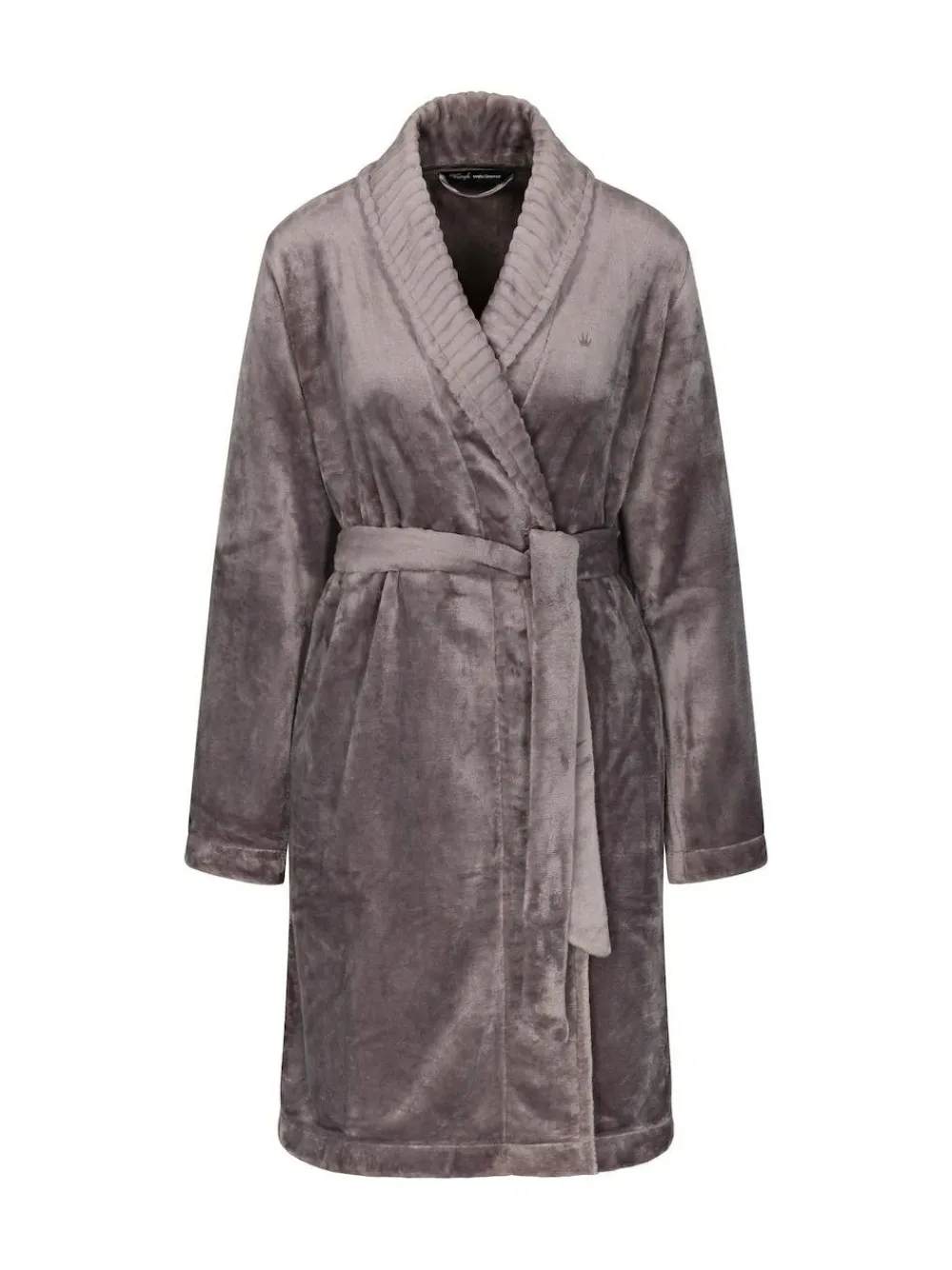 Best Triumph Grey 100% Cotton Fleece Robe