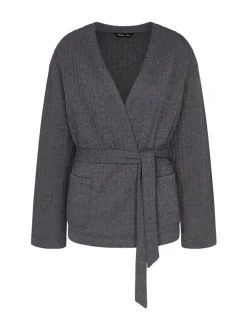 Triumph Grey Cozy Comfort Robe Top Quilted^Women Bathrobes