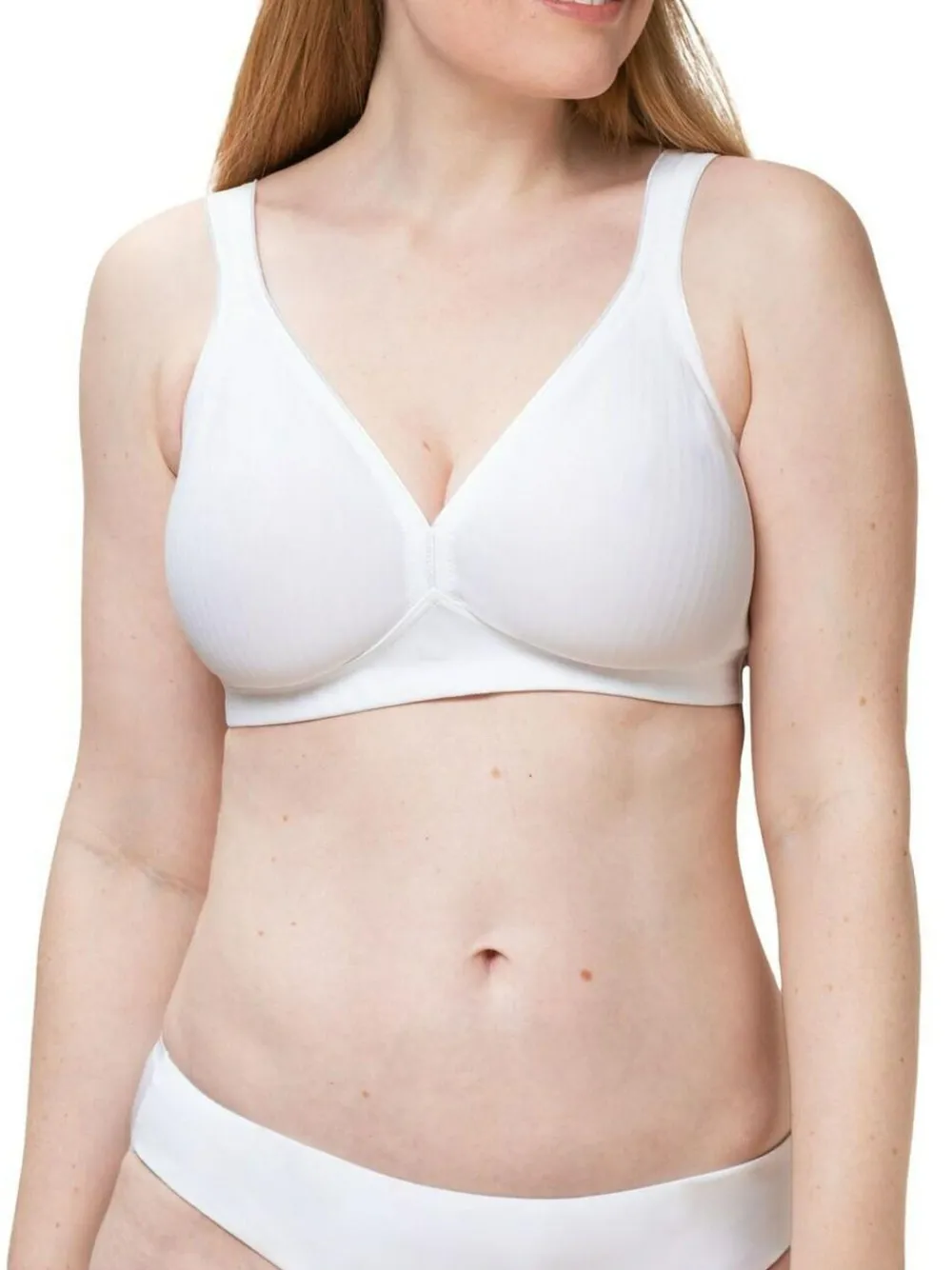 Sale Triumph Modern Soft Cotton Non Wired Bra White