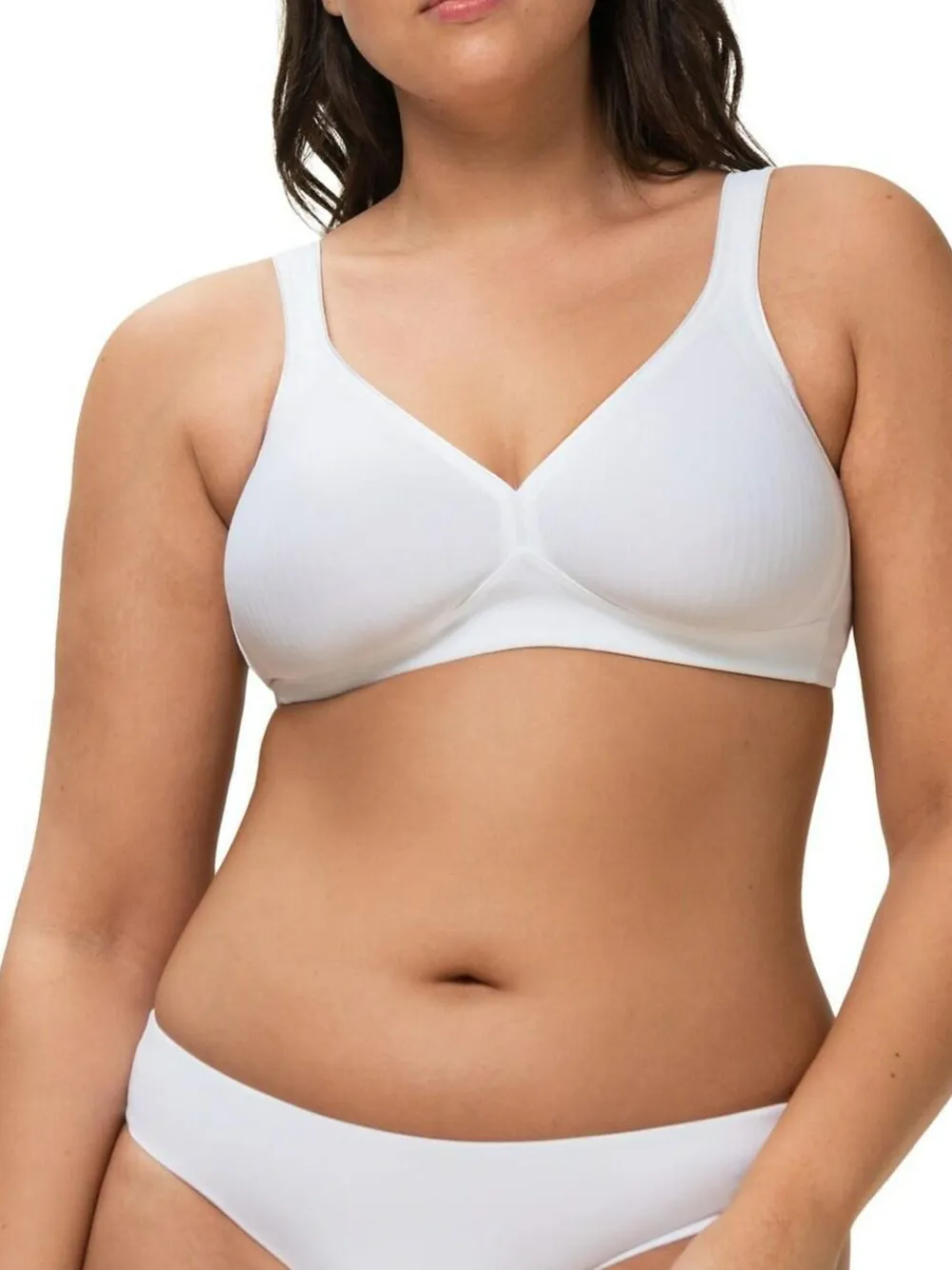 Sale Triumph Modern Soft Cotton Non Wired Bra White