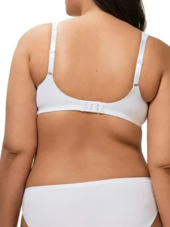 Sale Triumph Modern Soft Cotton Non Wired Bra White