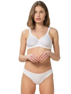 Sale Triumph Modern Soft Cotton Non Wired Bra White