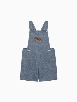Trotters London Blue Lion Alfie Bib Shorts^ Bibs