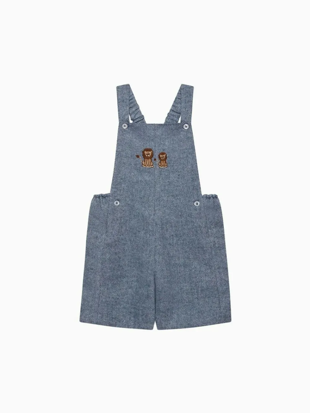 Trotters London Blue Lion Alfie Bib Shorts^ Bibs