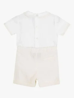 Hot Trotters London Little 100% Cotton Oatmeal/White Rupert Set