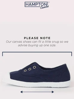 Trotters London Plum Canvas Pumps^ Shoes