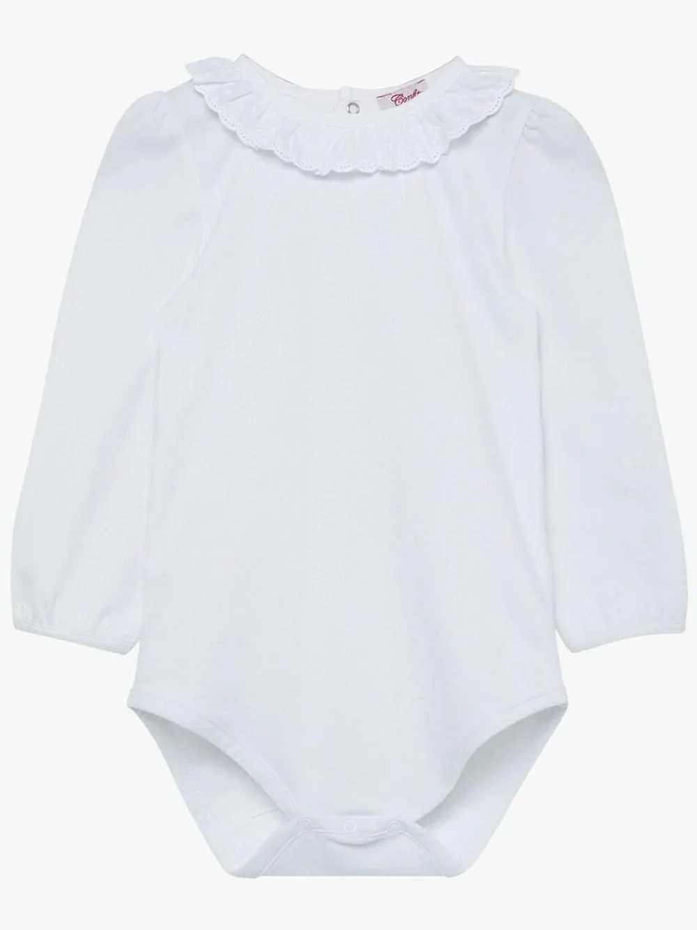 Trotters London White Laura Anglaise Body^ Bodysuits & Vests|Vests