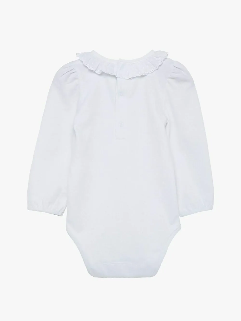 Trotters London White Laura Anglaise Body^ Bodysuits & Vests|Vests