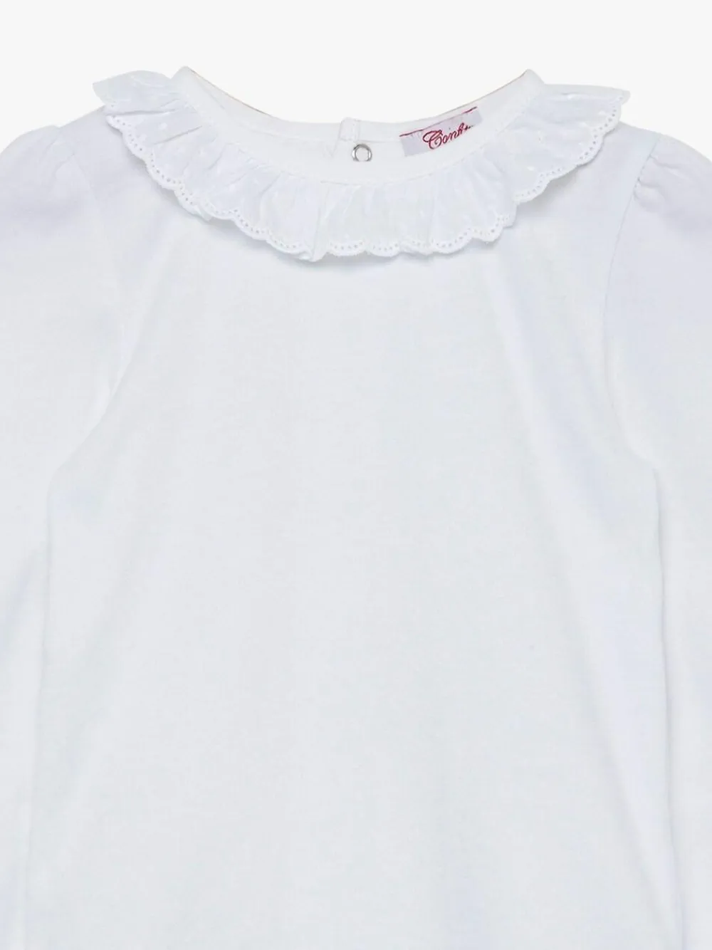 Trotters London White Laura Anglaise Body^ Bodysuits & Vests|Vests