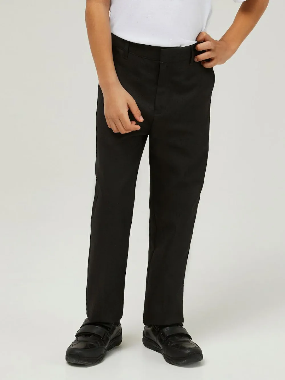 Trutex Junior Boys Regular Fit Charcoal School Trousers^BOY Tznius Pants