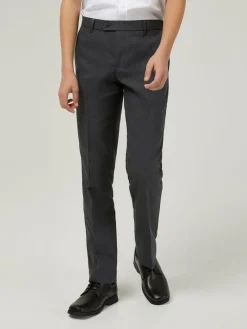 Sale Trutex Senior Boys Grey Longer Length Slim Leg School Trousers