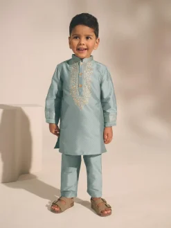 Next Turqouise Blue Eid Kurta (3mths-16yrs)^BOY Shirts|Occasionwear
