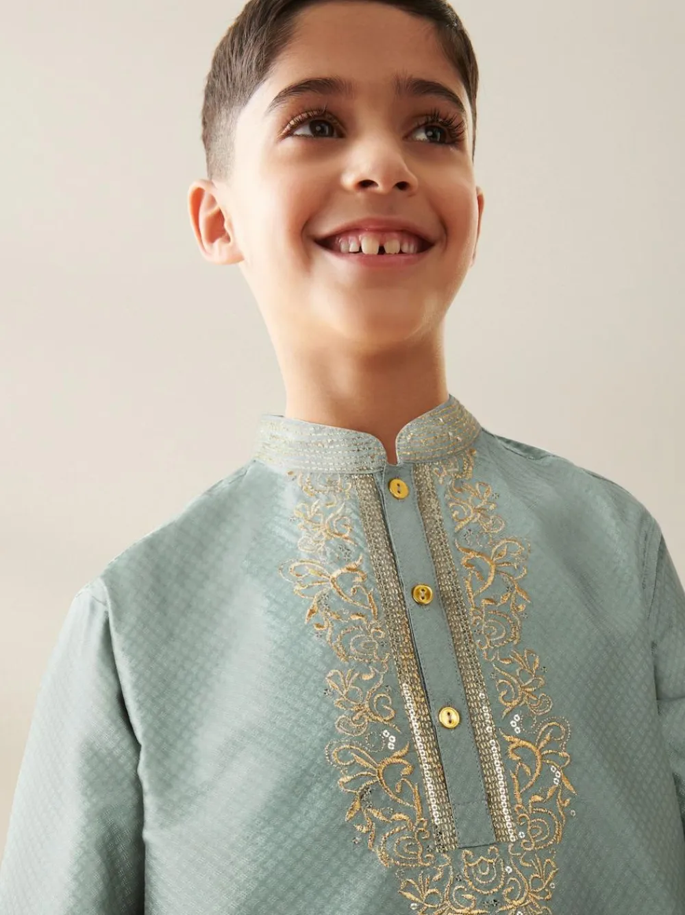 Next Turqouise Blue Eid Kurta (3mths-16yrs)^BOY Shirts|Occasionwear