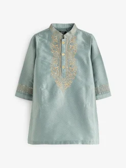 Next Turqouise Blue Eid Kurta (3mths-16yrs)^BOY Shirts|Occasionwear
