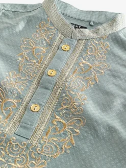 Next Turqouise Blue Eid Kurta (3mths-16yrs)^BOY Shirts|Occasionwear