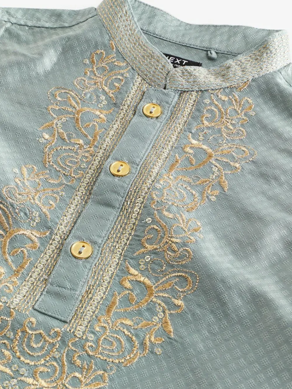 Next Turqouise Blue Eid Kurta (3mths-16yrs)^BOY Shirts|Occasionwear