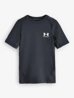 Discount Under Armour Black Heat Gear Short Sleeve T-Shirt