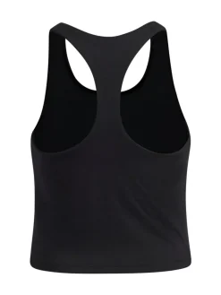New Under Armour Motion Branded Crop Tank Black