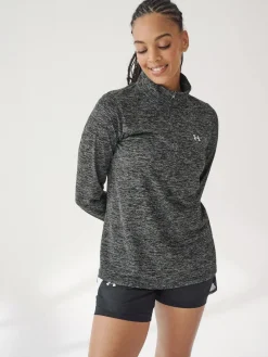 Under Armour Black Tech Twist 1/2 Zip Sweatshirt^Women Sportswear|Hoodies & Sweatshirts