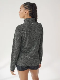 Under Armour Black Tech Twist 1/2 Zip Sweatshirt^Women Sportswear|Hoodies & Sweatshirts