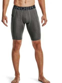Best Under Armour Heat Gear Long Shorts Grey