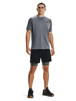 Best Under Armour Heat Gear Long Shorts Grey