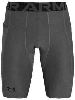 Best Under Armour Heat Gear Long Shorts Grey