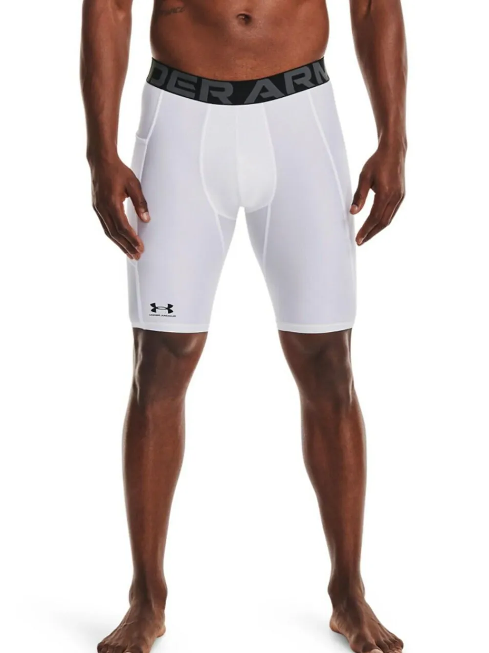 Best Under Armour Heat Gear Long Shorts White