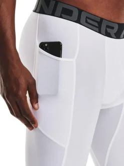 Best Under Armour Heat Gear Long Shorts White