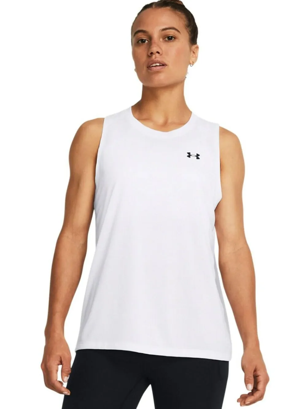 Online Under Armour White UA Tech Tank Solid T-Shirt