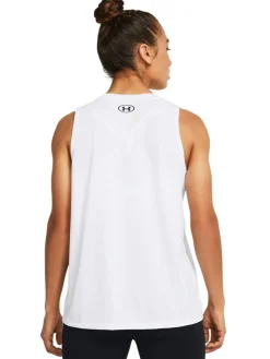 Online Under Armour White UA Tech Tank Solid T-Shirt