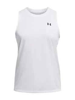 Online Under Armour White UA Tech Tank Solid T-Shirt