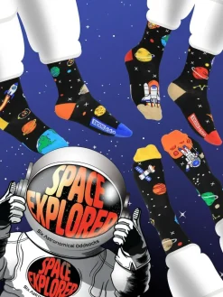 Sale United Odd Socks Black Space Explorer Socks 3 pack