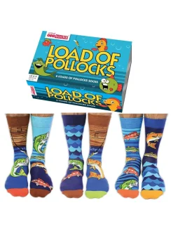 United Odd Socks Blue Pollocks Fishing Socks 3 pack^ Socks|Socks