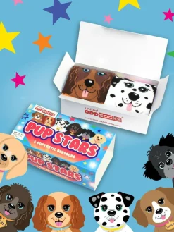 Discount United Odd Socks Blue Pup Stars Girls Socks 6 pack