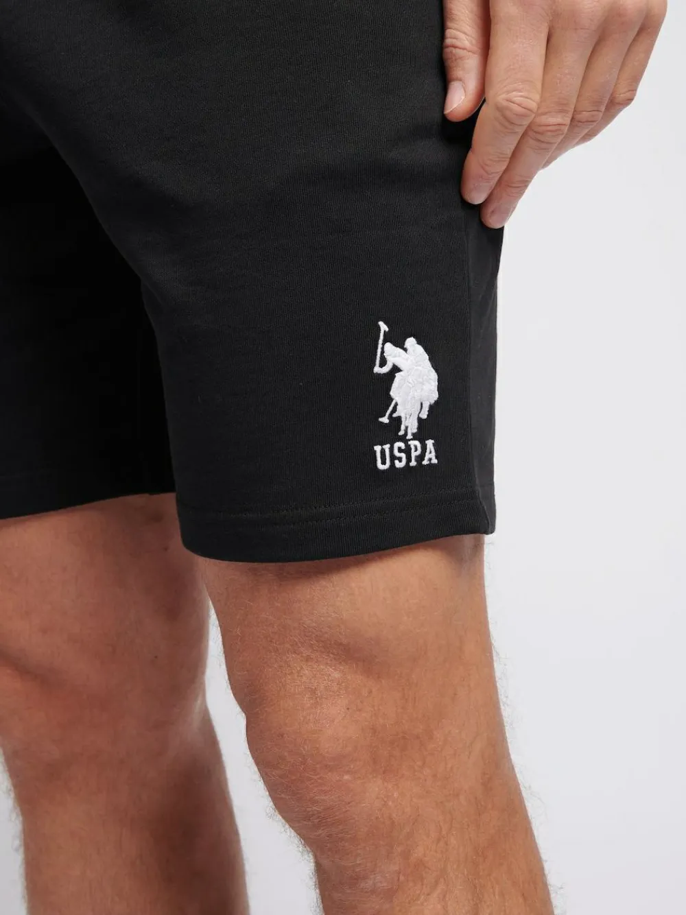 U.S. Polo Assn . Mens Classic Fit 100% Cotton Player 3 Sweat Shorts^ Shorts