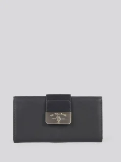 U.S. Polo Assn . Black Womens Romantic Large Card Holder Purse^Women Purses