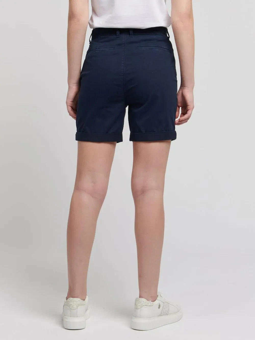 U.S. Polo Assn . Blue Classic Womens Chino Shorts^Women Shorts
