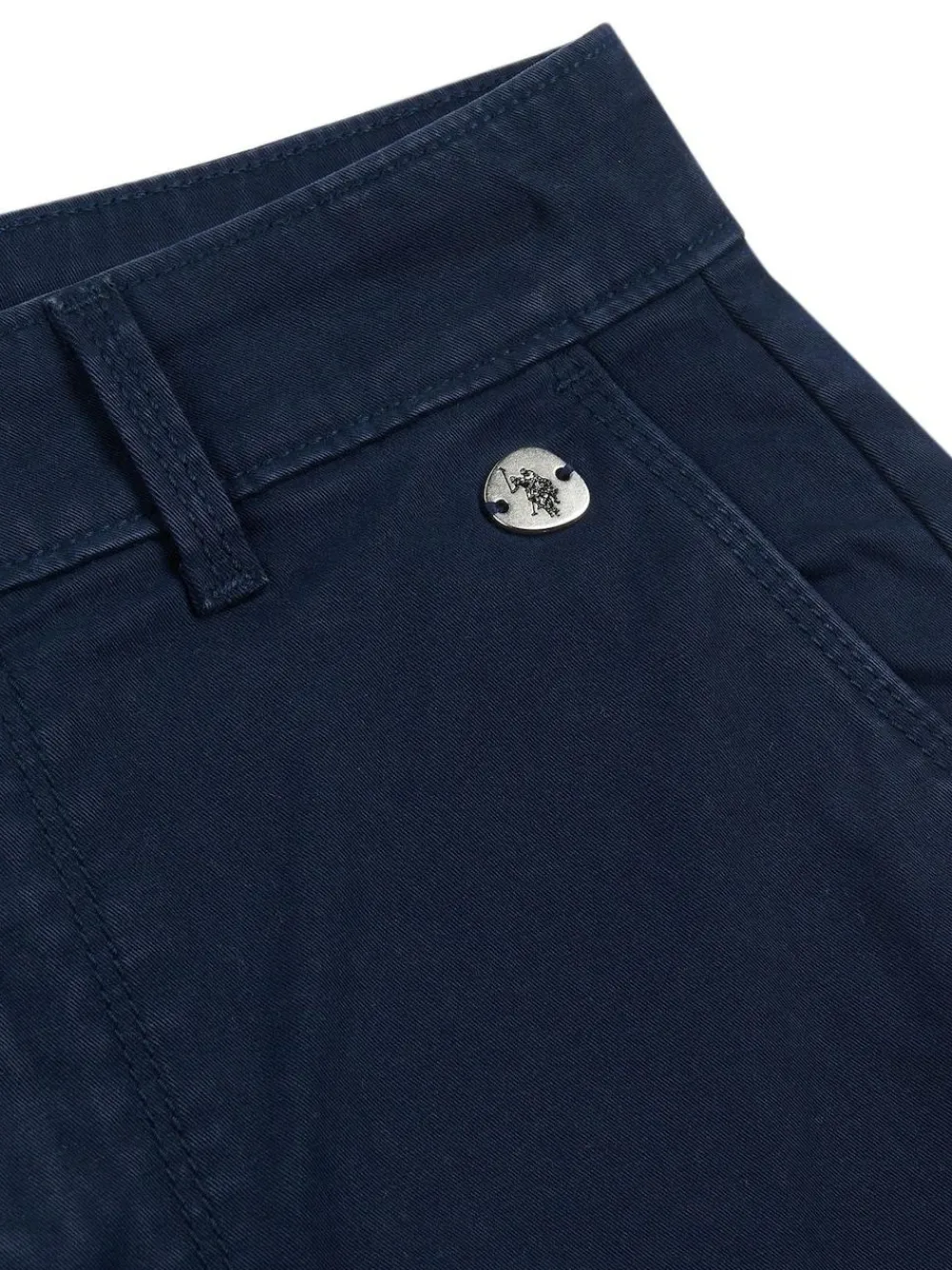 U.S. Polo Assn . Blue Classic Womens Chino Shorts^Women Shorts