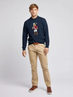 U.S. Polo Assn . Blue Mens Chuck Crew Sweatshirt^ Loungewear